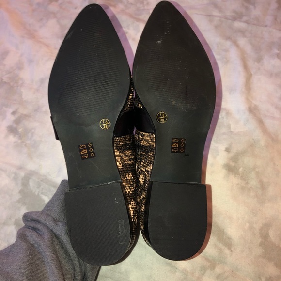 Shoe Cult Nasty Gal Snakeskin Loafers - Picture 3 of 9